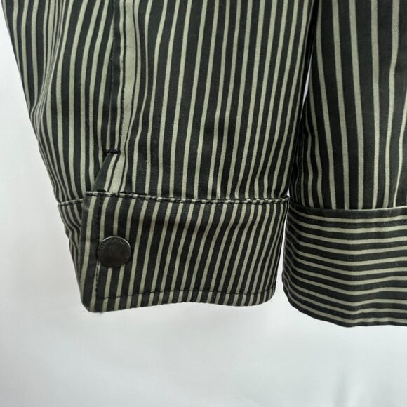 Volcom Men’s Naylor Jacket – Black and Gray Striped Zip-Up – Size Medium - Picture 10 of 14